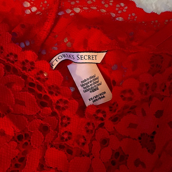 Crimson Red All Lace Romper - Picture 8 of 8